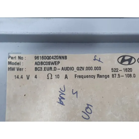 Sistema Navegacion Gps para Hyundai I20 Iii (Bc3, Bi3)