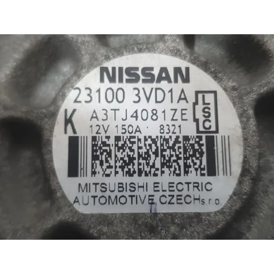 Alternador para Nissan Juke (F15)