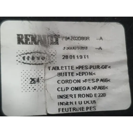 Bandeja Trasera para Renault Megane Iv Hatchback (B9A/M/N_)