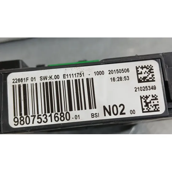 Caja Reles / Fusibles para Peugeot 208 I (Ca_, Cc_)