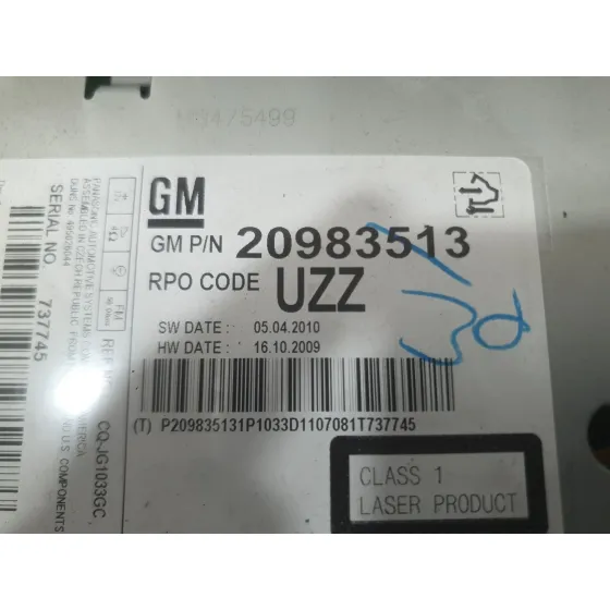 Sistema Audio / Radio Cd para Opel Astra J Sports Tourer (P10)