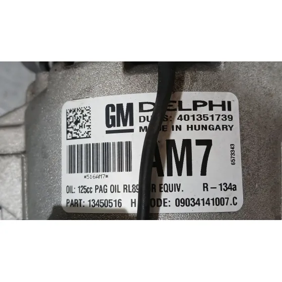 Compresor Aire Acondicionado para Opel Astra J (P10)