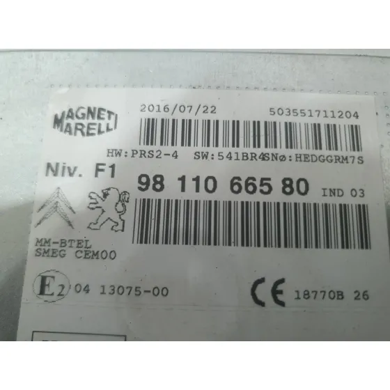 Sistema Audio / Radio para Peugeot 2008 I (Cu_)