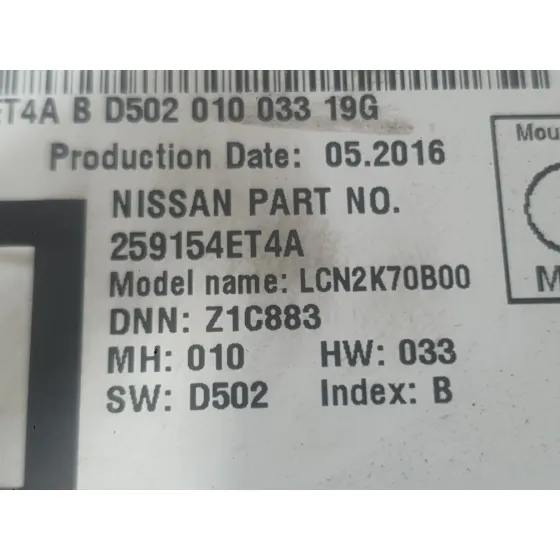 Sistema Navegacion Gps para Nissan Qashqai Ii (J11, J11_)
