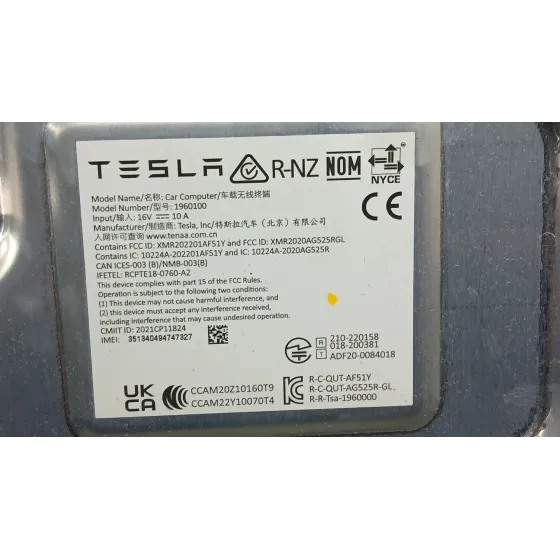 Modulo Electronico para Tesla Model Y