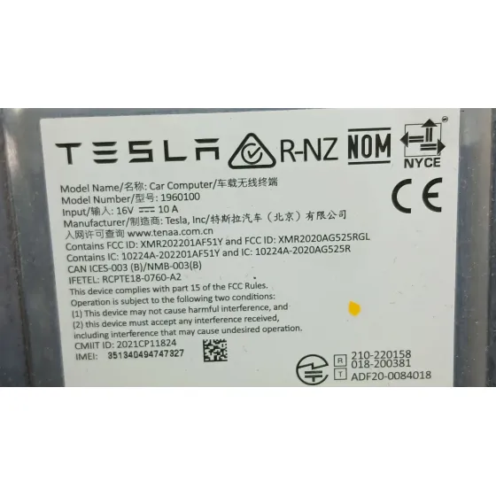 Modulo Electronico para Tesla Model Y
