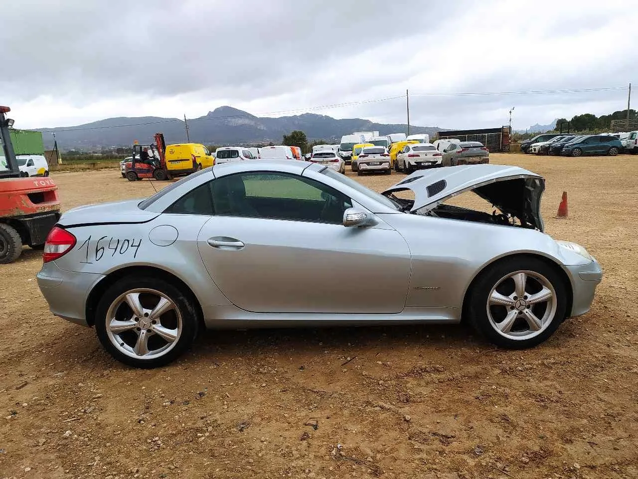 MERCEDES CLASE SLK (W171) ROADSTER '2005 SLK 200 KOMPRESSOR GRIS