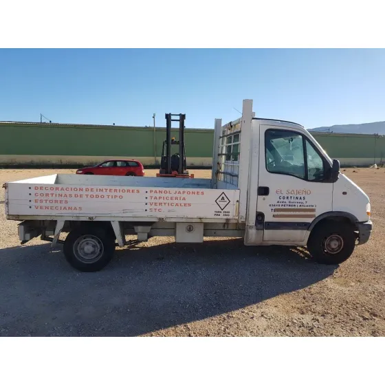 RENAULT MASTER CAJA ABIERTA/CHASIS AB '98 '2000 CAJA ABIERTA BATALLA 3578 BLANCO