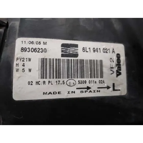Faro Izquierdo para Seat Ibiza (6L1)