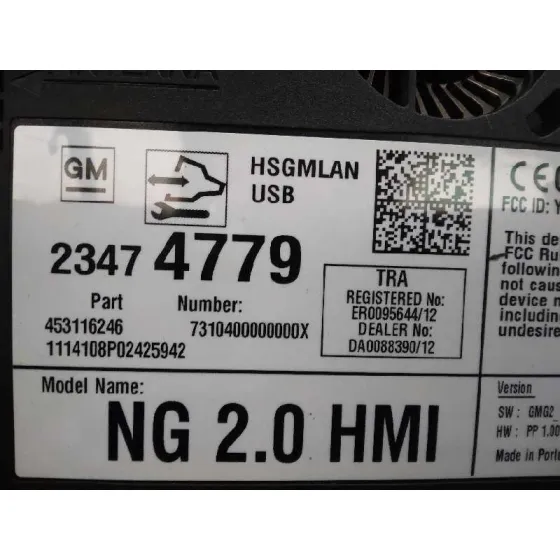 Modulo Electronico para Opel Insignia Berlina