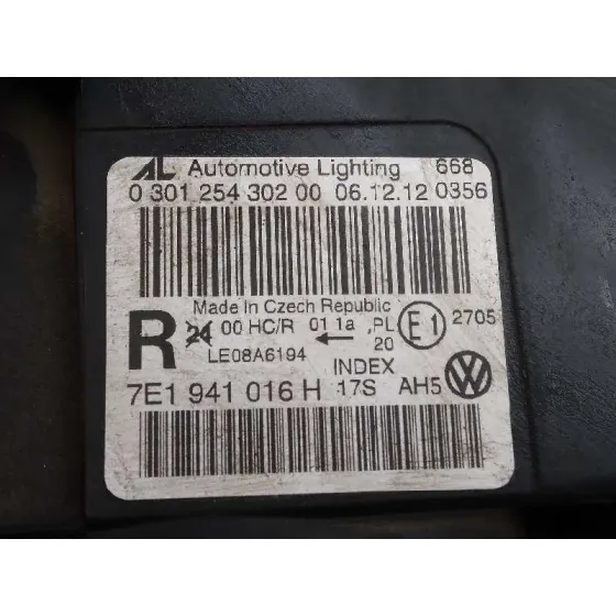 Faro Derecho para Volkswagen T5 Transporter (7E)
