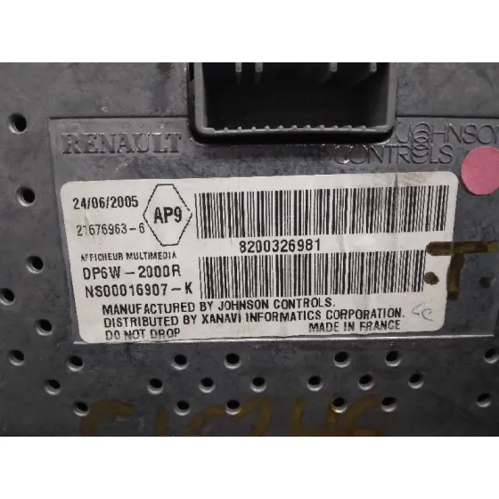 Pantalla Multifuncion para Renault Vel Satis (Bj0)