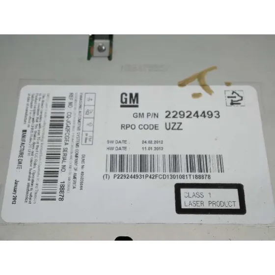 Sistema Audio / Radio Cd para Opel Astra J Lim.