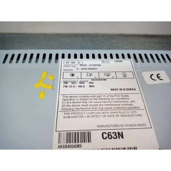 Sistema Audio / Radio Cd para Hyundai Ix35