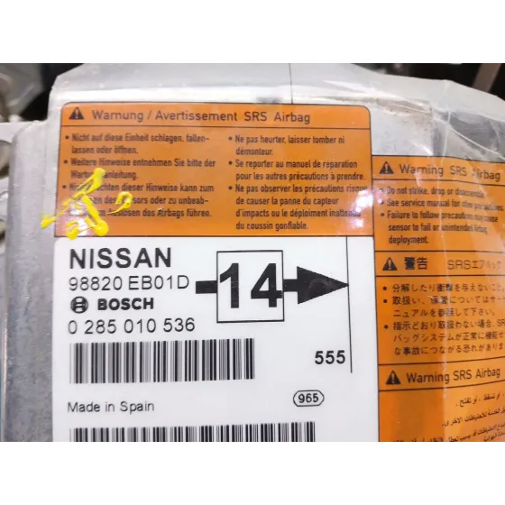 Kit Airbag para Nissan Navara Pick-Up (D40M)
