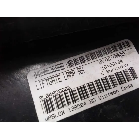 Piloto Trasero Derecho Interior para Dodge Journey