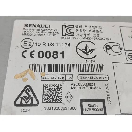 Sistema Audio / Radio Cd para Renault Master Kasten