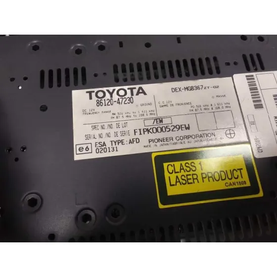Sistema Audio / Radio Cd para Toyota Prius (Nhw20)