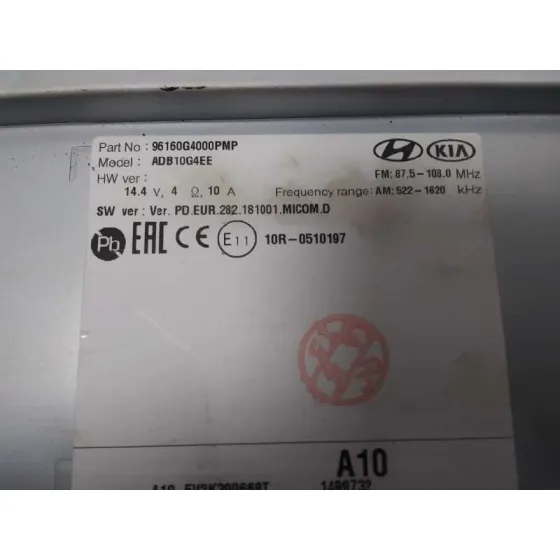 Sistema Audio / Radio Cd para Hyundai I30 (Pd)