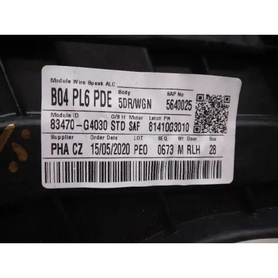 Elevalunas Trasero Izquierdo para Hyundai I30 (Pd)