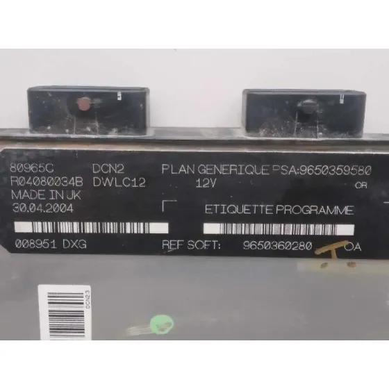 Centralita Motor Uce para Citroën Berlingo