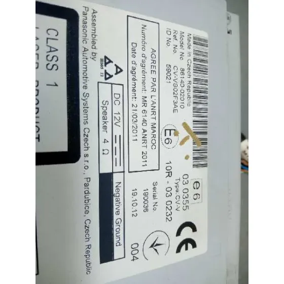 Sistema Audio / Radio Cd para Toyota Auris