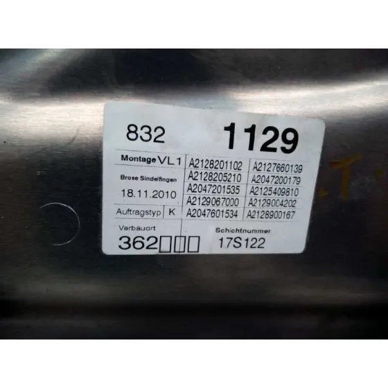 Elevalunas Delantero Izquierdo para Mercedes-Benz Clase E (W212) Lim.