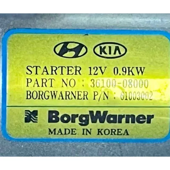 Motor Arranque para Kia Rio