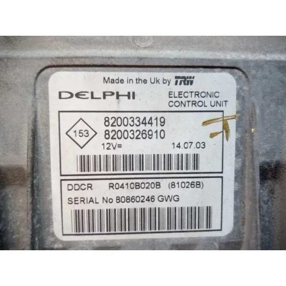 Centralita Motor Uce para Renault Scenic Ii