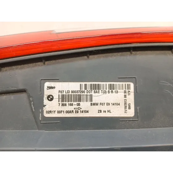 Piloto Trasero Derecho Interior para Bmw Serie 5 Gran Turismo (F07)