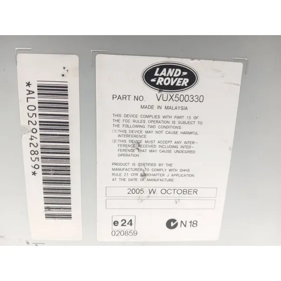 Sistema Audio / Radio Cd para Land Rover Discovery