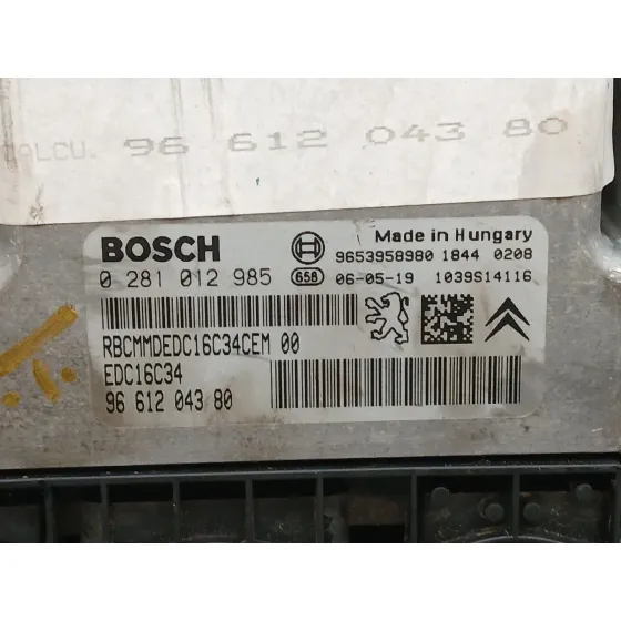 Centralita Motor Uce para Citroën C4 Berlina