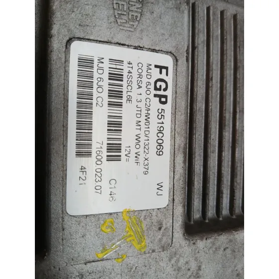 Centralita Motor Uce para Opel Corsa C (X01)