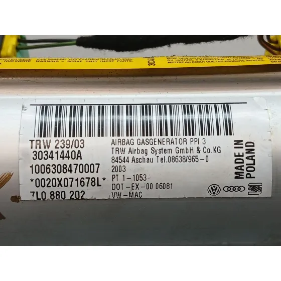 Airbag Delantero Derecho para Volkswagen Touareg (7La)