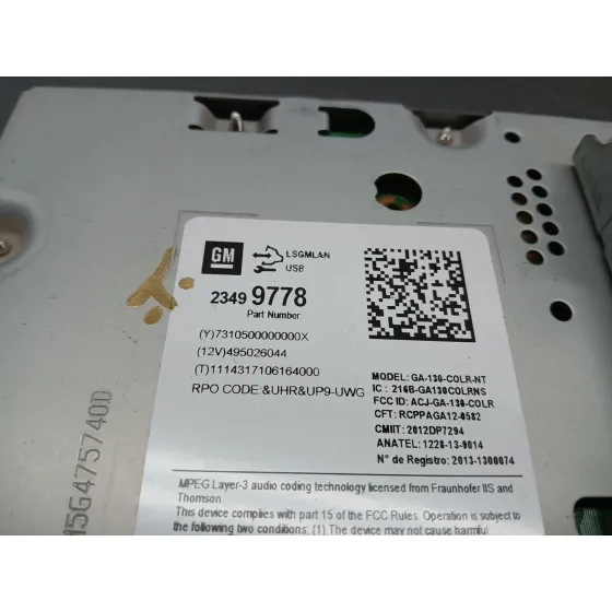 Sistema Navegacion Gps para Opel Mokka