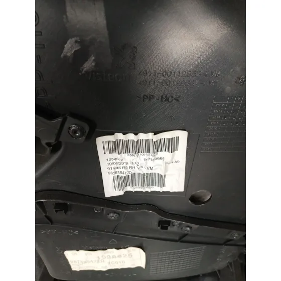 Guarnecido Puerta Trasera Derecha para Peugeot 208 I (Ca_, Cc_)