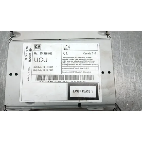 Sistema Audio / Radio Cd para Opel Zafira Tourer C (P12)
