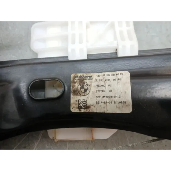 Elevalunas Trasero Derecho para Bmw 3 Touring (F31)