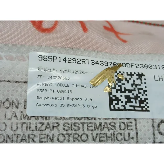 Airbag Cortina Delantero Izquierdo para Renault Megane E-Tech Suv