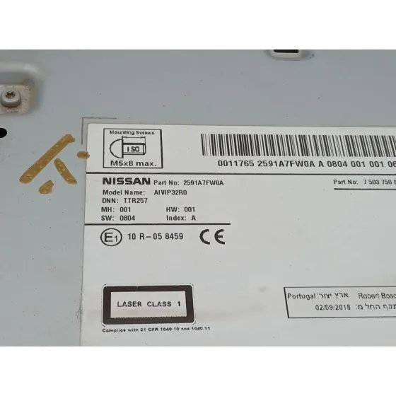 Sistema Audio / Radio Cd para Nissan Qashqai Ii (J11, J11_)