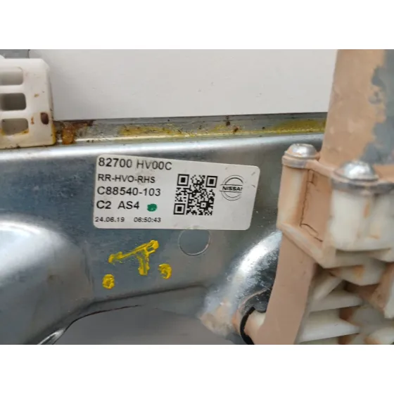 Elevalunas Trasero Derecho para Nissan Qashqai Ii (J11, J11_)