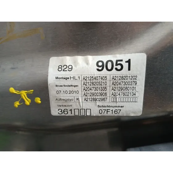 Elevalunas Trasero Izquierdo para Mercedes-Benz Clase E (W212) Lim.