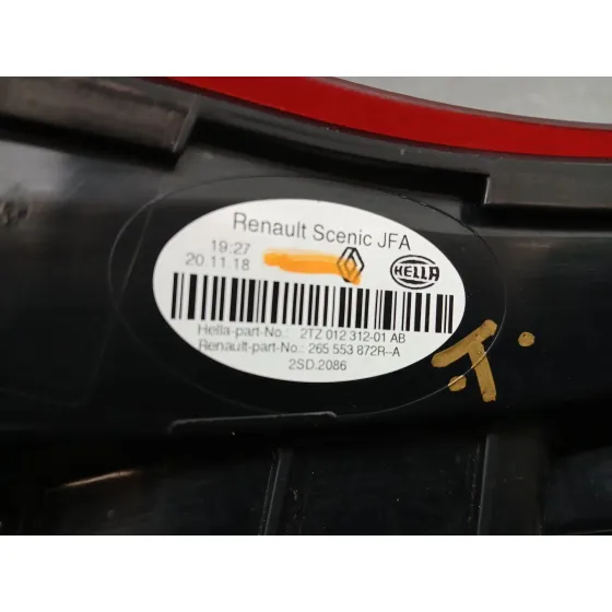 Piloto Trasero Izquierdo Interior para Renault Scenic Iv (J9_)