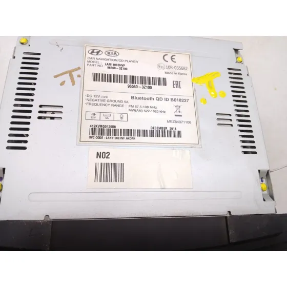 Sistema Audio / Radio Cd para Hyundai I40 I (Vf)