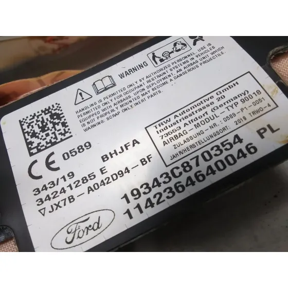 Airbag Cortina Delantero Derecho para Ford Focus Iv Turnier (Hp)
