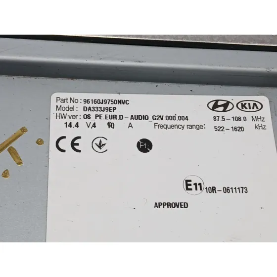 Sistema Audio / Radio Cd para Hyundai Kona (Os, Ose, Osi)
