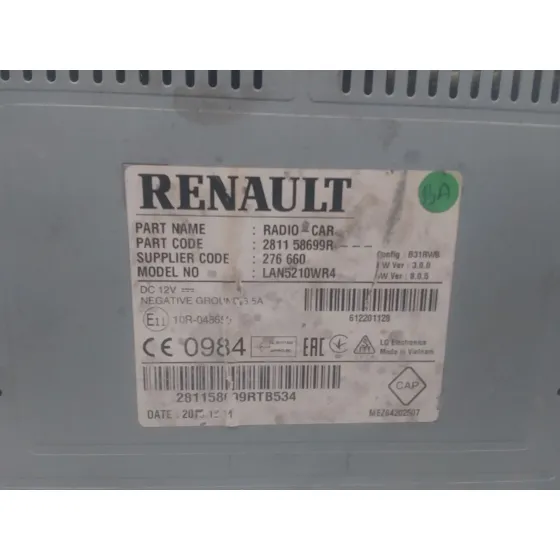 Sistema Audio / Radio Cd para Renault Clio Iv (Bh_)