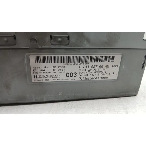 Sistema Audio / Radio Cd para Mercedes-Benz Clase E (W211)