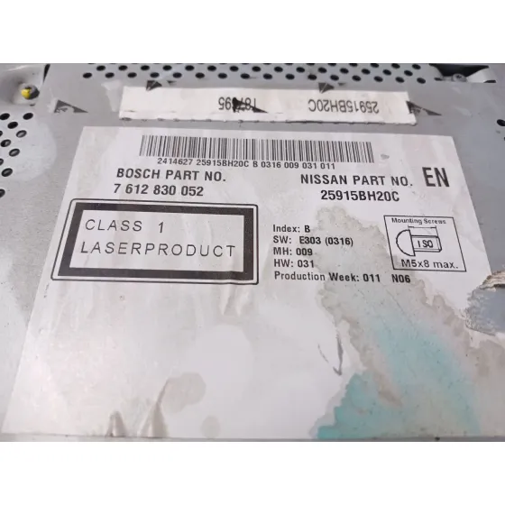 Sistema Audio / Radio Cd para Nissan Qashqai I (J10, Nj10)