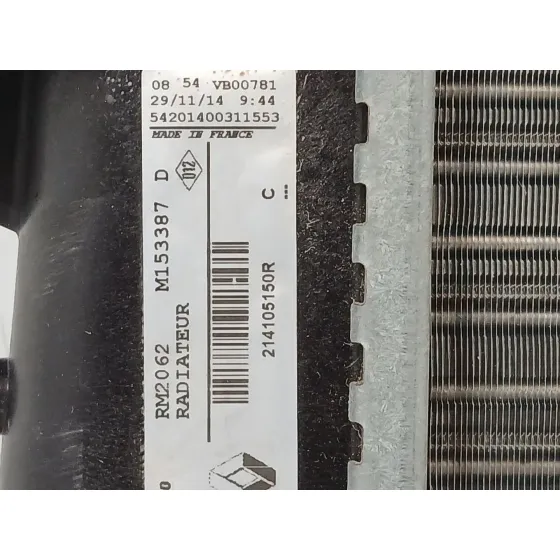 Radiador Agua para Renault Megane Iii Coupe (Dz0/1_)